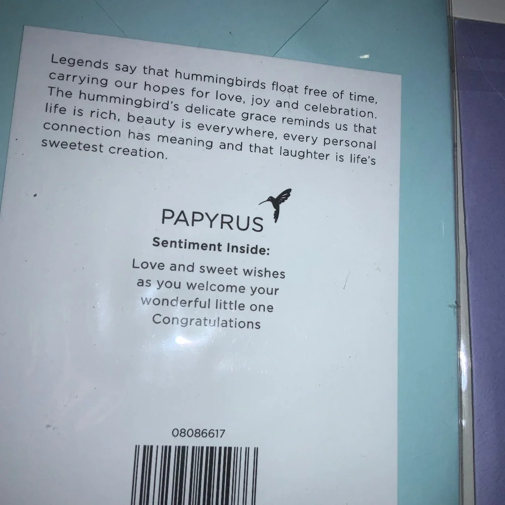 Papyrus set of 2 Baby Shower greeting cards with envelopes New